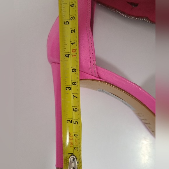 SCHUTZ Hot Pink LINARA Pump With Crystal Ankle Straps Sz 9 NIB - Picture 12 of 15
